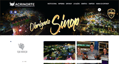 Desktop Screenshot of acrinorte.com.br